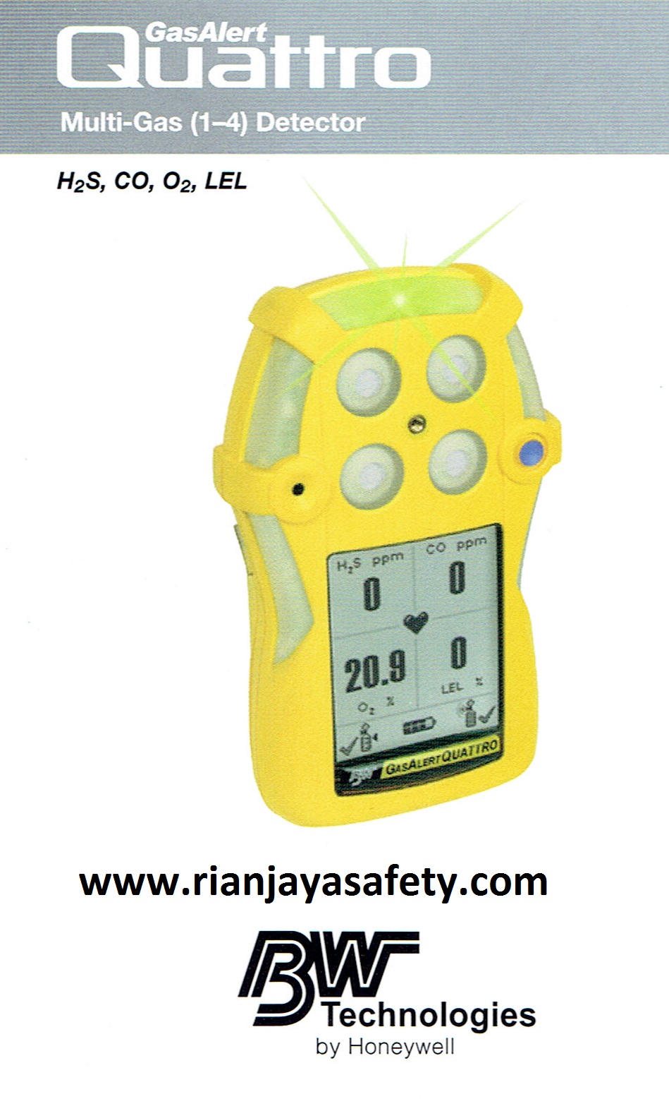 GAS ALERT QUATTRO (Klik for detail) RIANJAYA