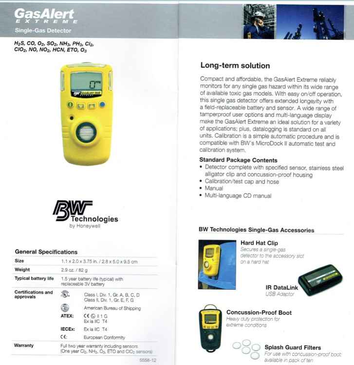 single gas detector extreme