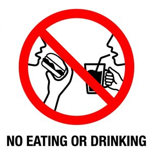 simbol dilarang makan dan minum