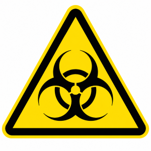 simbol peringatan biohazard