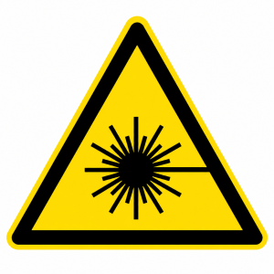 simbol peringatan laser